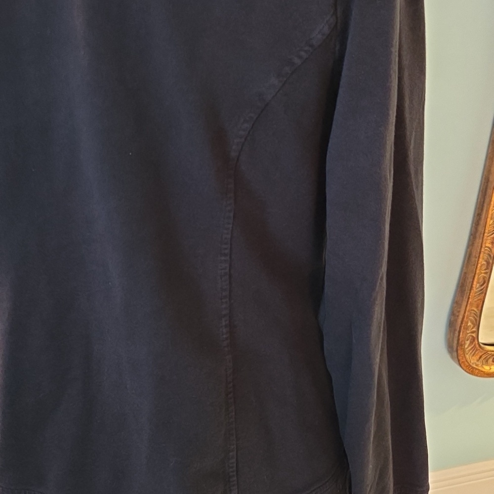 French Terry Zip Front Jacket Size M - Picture 5 of 7